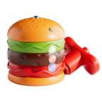 Children's luminous spinning gyro toy burger flash music gyro boys and girls puzzle kindergarten small gift