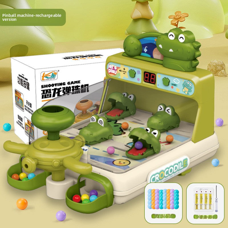 Smart forest shooting game console - educational desktop arcade toy with target practice, scoring, sound & light effects, and interstellar adventure shooting station
