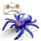 Cross-border remote control electric wall climbing spider light sound effect bionic joint cornice walking wall 360 ° rotating crawler