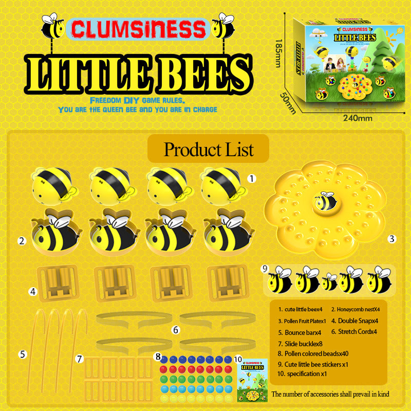 Cross-border Internet celebrity Bee Magnetic Fishing Toys Children's Puzzle Color Cognition Parent-child Interactive Table Game Plate