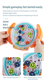 Factory direct children's handle gear maze disk toy - palm-sized balancing ball educational & stress-relief maze toy