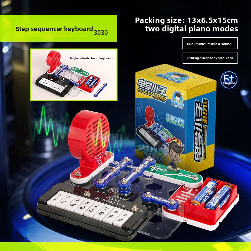 Cross-border hot-selling small box science experiment set training institution electricity boy electronic building block physical circuit experiment
