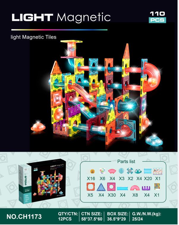 Popular cross-border puzzle assembly magnetic building block construction thinking children's toys assembly DIY set educational gift