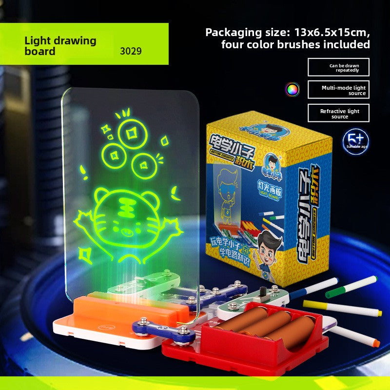 Cross-border hot-selling small box science experiment set training institution electricity boy electronic building block physical circuit experiment