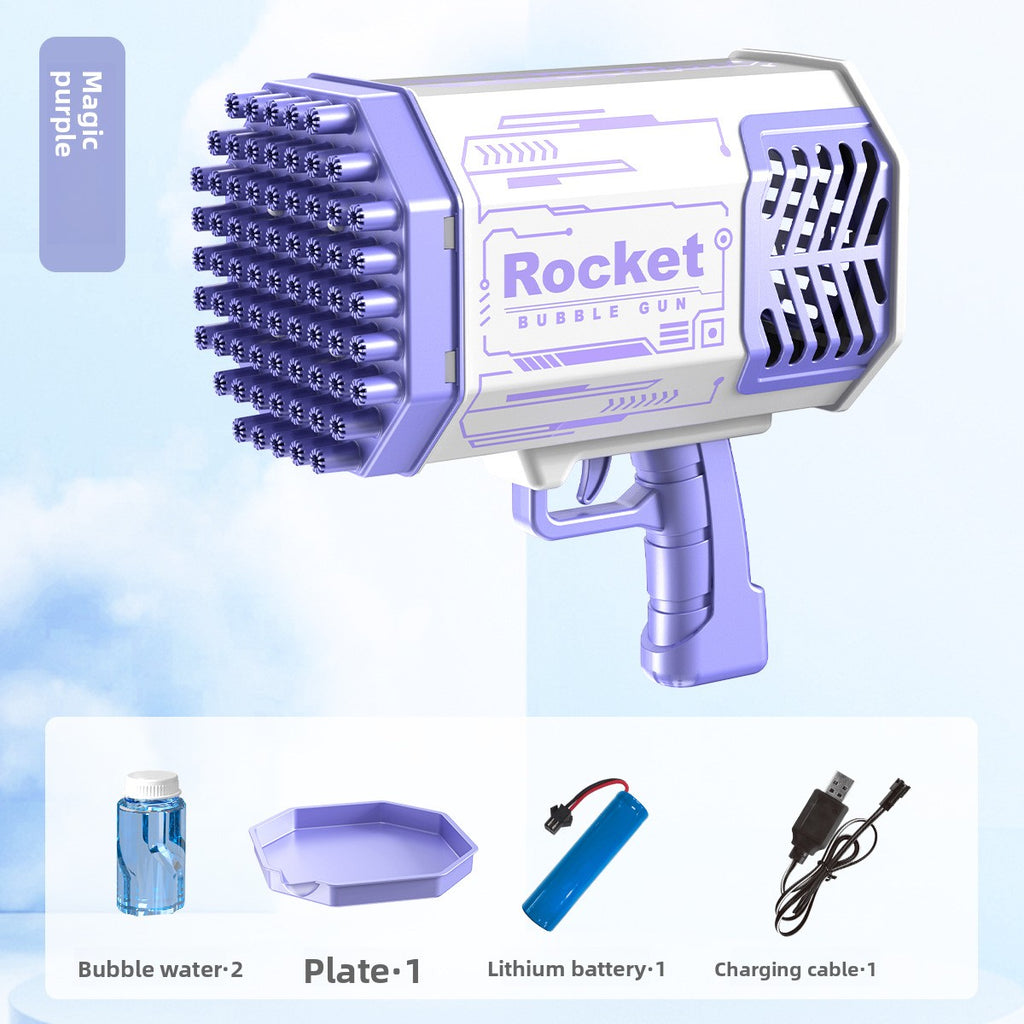 Explosive bubble machine, automatic small steel cannon, Gatlin bubble gun, night market stall manufacturer wholesale blowing bubbles