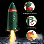 Cross-border explosion Dongfeng 5C missile light spray remote control drone four-axis hovering aircraft boy toy