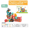 Cross-border 3d creative pipe rolling ball building block set - 3d track maze - children's focus & concentration toy building blocks