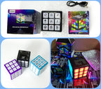 Cross-border primary school students charging integration screen electronic music Rubik's Cube 15 games special children's educational toys