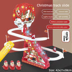 Popular Cross-border Christmas Rail Car Multifunctional Slide Children's Early Education Enlightenment Story Machine Amazon Toys