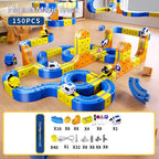 Cross-border children's DIY magnetic building block rail car toys Electric anti-gravity rail car Assembled magnetic rail car 5