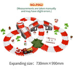 Cross-border hot seller: amazon christmas electric train set - kids' diy assembly educational toy gift, wholesale for export