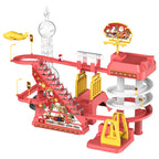 Popular Cross-border Christmas Rail Car Multifunctional Slide Children's Early Education Enlightenment Story Machine Amazon Toys