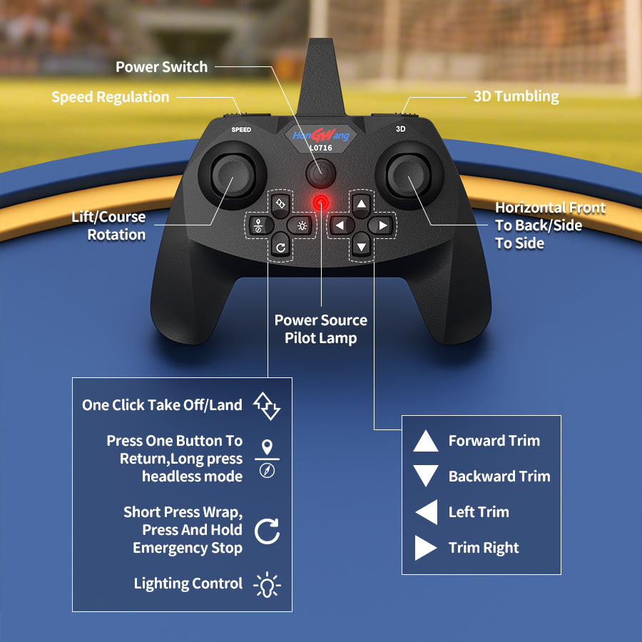 Cross-border soccer drone competition dedicated soccer quadcopter for youth students small remote control aircraft