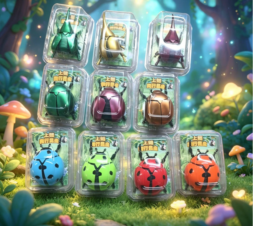 New chain ladybug simulation reptile clockwork beetle creative tricky decompression toy cross-border hot sale