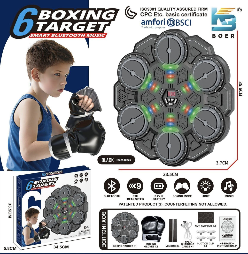 Smart boxing target bluetooth home tumbler electronic wall target adult kids indoor reaction sanda boxing equipment